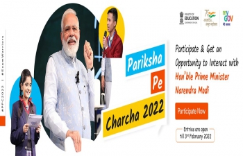 5th edition of Pariksha Pe Charcha, the unique interactive program of Hon’ble Prime Minister, Shri Narendra Modi with students, teachers and parents